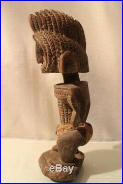 Fétiche africain ancien en bois sculpté Dogon Mali Afrique