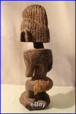 Fétiche africain ancien en bois sculpté Dogon Mali Afrique