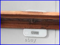 Fronton Ancien En Bois Massif Sculpte Meuble Antique French Wood Pediment