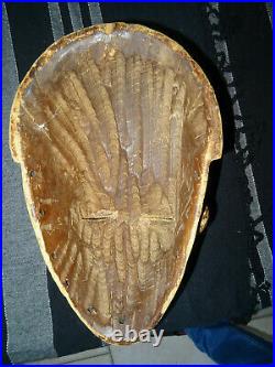 Masque ancien bois sculpté afrique dogon mossi mali cote d'ivoire baoulé