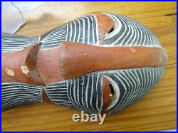 Masque ancien bois sculpté afrique dogon songwé mali cote d'ivoire baoulé