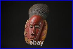 Masques africains anciens visage tribal vintage bois sculpté suspendu masque