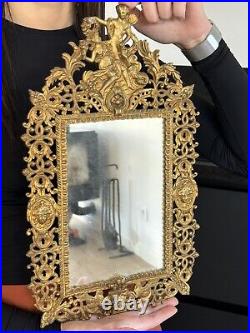 Miroir Ancien/miroir Bronze/old Frame Antique/début 19eme/Louis XV/39x23cm
