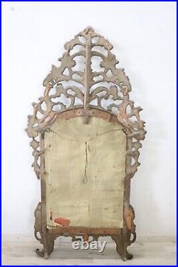 Miroir ancien en bois sculpté et doré d'époque Louis XVI 18ème siècle