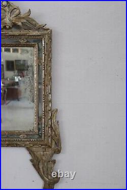 Miroir ancien en bois sculpté sec. XVIIIème