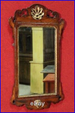Miroir en bois doré sculpté style ancien 900 meuble italien cadre 20ème siècle