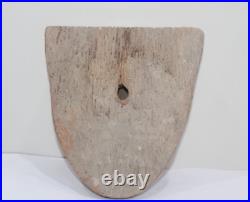 RARE ANCIEN ÉGYPTIEN ANCIEN SCULPTÉ BOIS SCULPTÉ cercueil pour masque momie #2