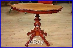 Table basse en bois meuble sculpté acajou chevet style ancien 900 XX antiquité