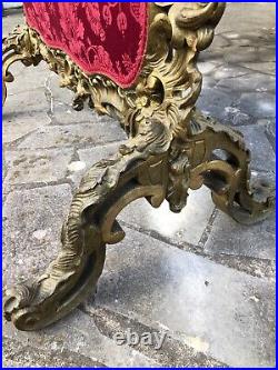 Très Beau Pare Feu En Bois Sculpte Louis XV Ancien