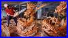 Wood-Carving-Lord-Warrior-Fighting-Dragon-Multiplatform-Mmorpg-Gran-Saga-Huge-Sculpture-Amazing-01-udfy